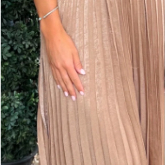 Lucy Paris Metallic Pleated Dress - Picture 7 of 8